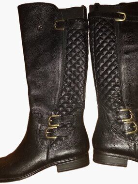 NATURALIZER N5 COMFORT KNEE HIGH BLACK BOOTS SIZE 6.5 US